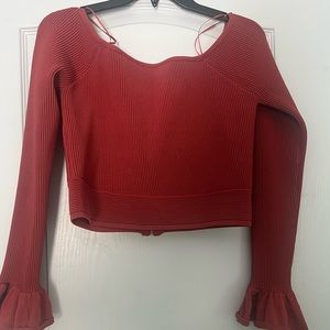 Long sleeve Top with Ruffled Sleeves